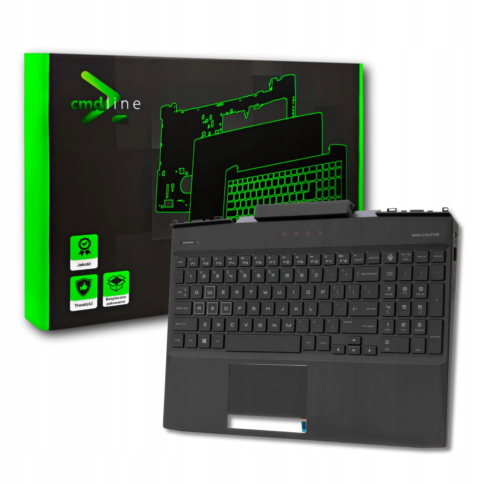 Palmrest Klawiatura Do Hp Omen 15-dc0016nw 15-dc0017nw Rgb