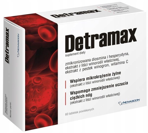Detramax diosmina 60 tabletek 30.06.2026r.