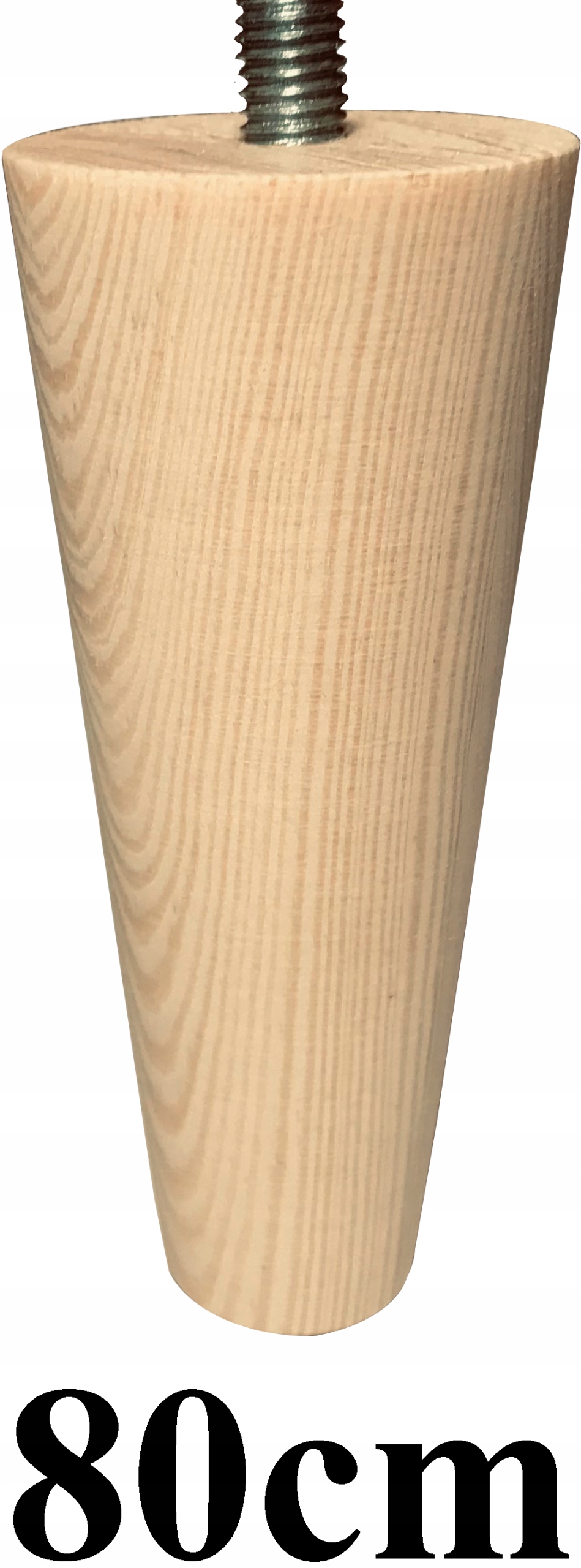 

Nóżki, nogi drewniane 80cm zwężane toczone