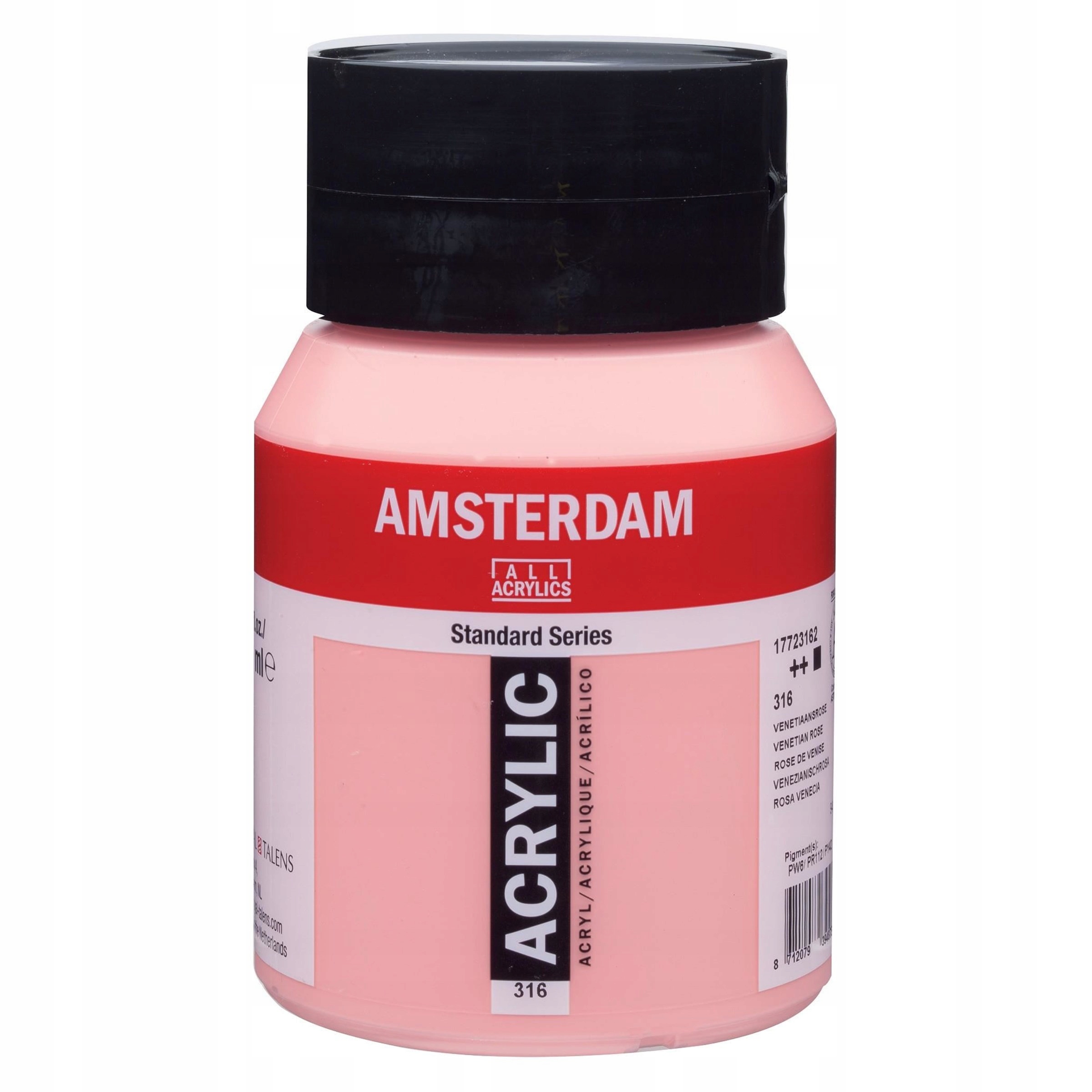 Barva akrylová Amsterdam Venetian Rose, 500 ml