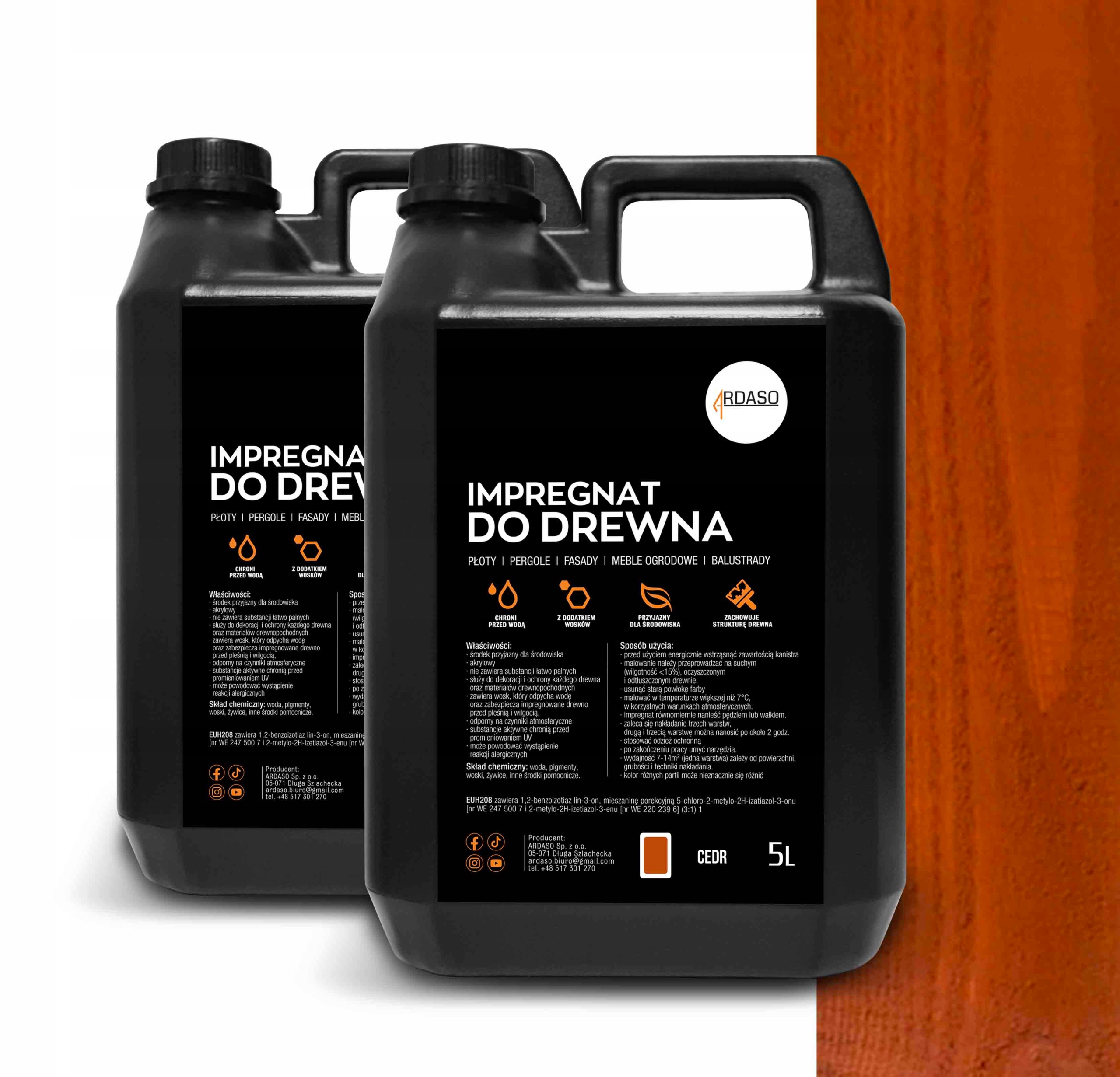 Impregnat barva na dřevo Cedr 10 l