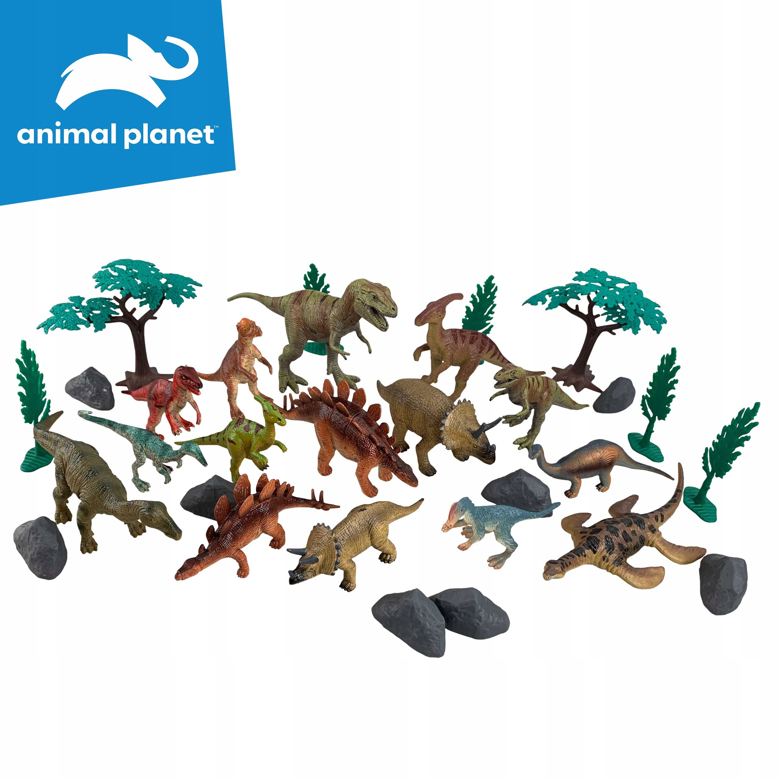

Figurki Dinozaury 30 szt w słoiku 14x14x21cm