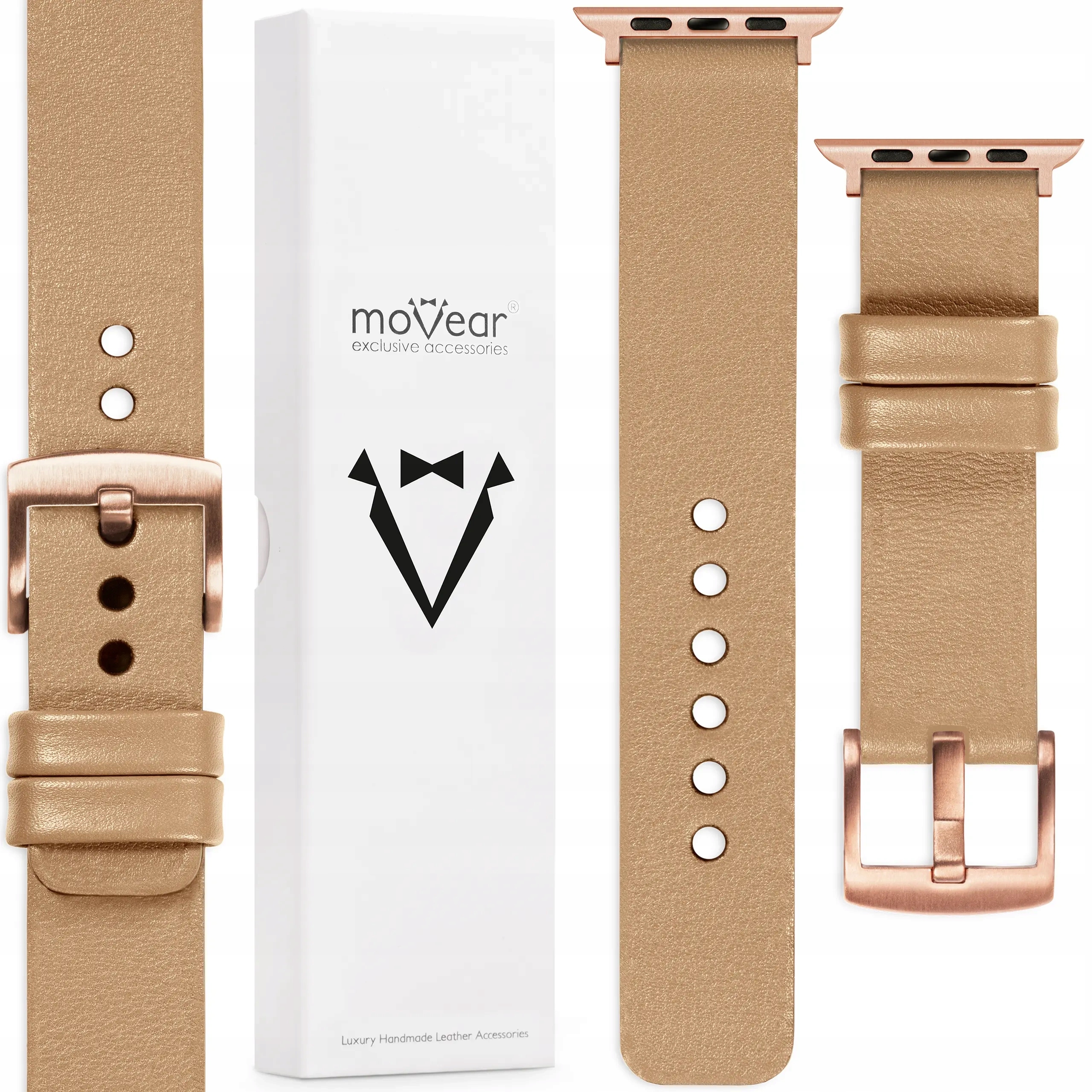 Pásek pro Apple Watch 10 9 8 7 6 5 4-1 Se 42-40 Italská kůže Movear