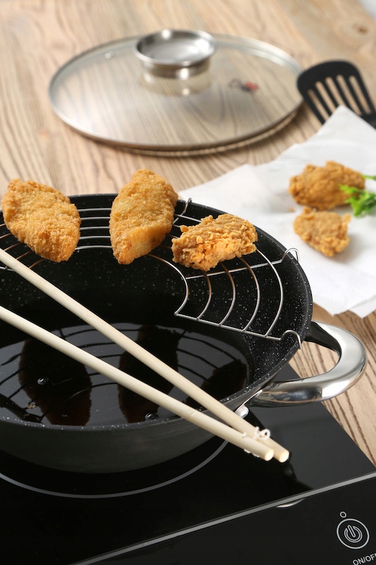 Patelnia profesjonalna GŁĘBOKA WOK 28X9,4 ŻELIWNY EAN (GTIN) 6924299314553