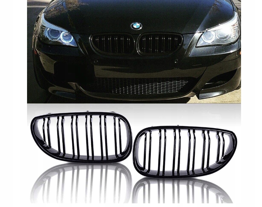 BM-E60-GB - BMW 5 E60 E61 почка черный глянец