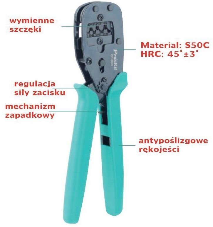 Zaciskacz konektorów nieizolowanych Proskit Marka Pro'sKit