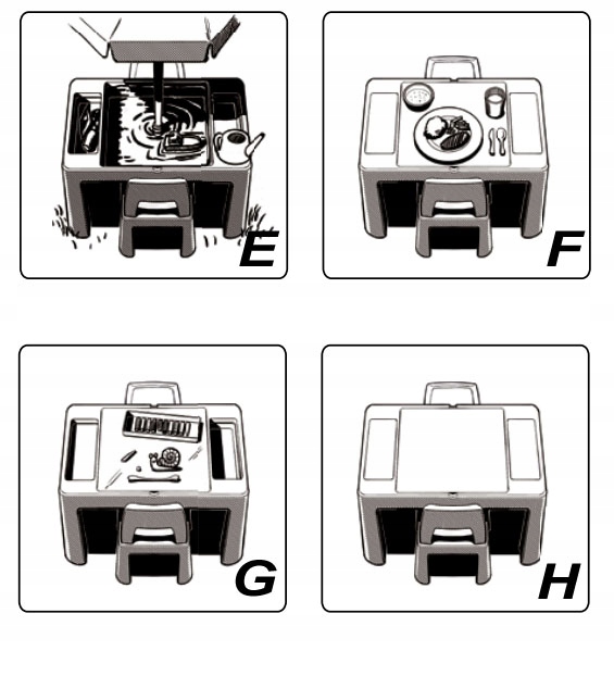 Komplet stolik + dwa krzesełka, plansza do lego TEGGI MULTIFUN Kolekcja brak