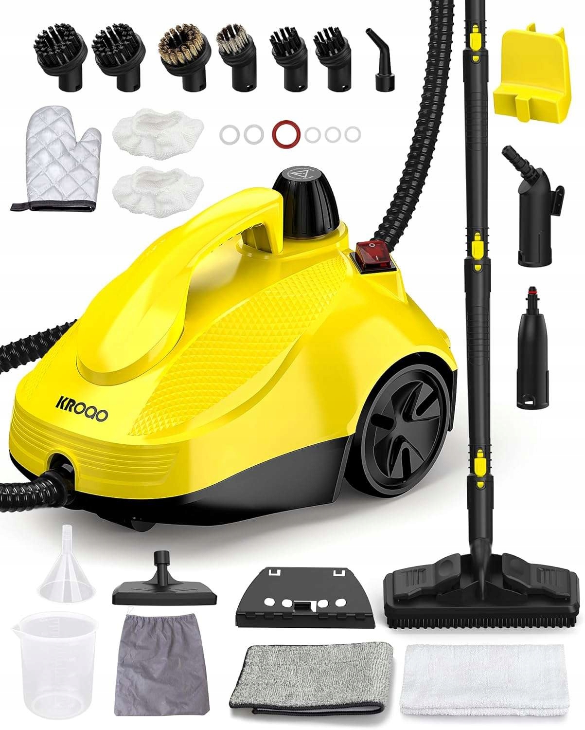 Parownica mop parowy myjka ciśnieniowa zestaw 23 akcesoria 160°C do Podłogi