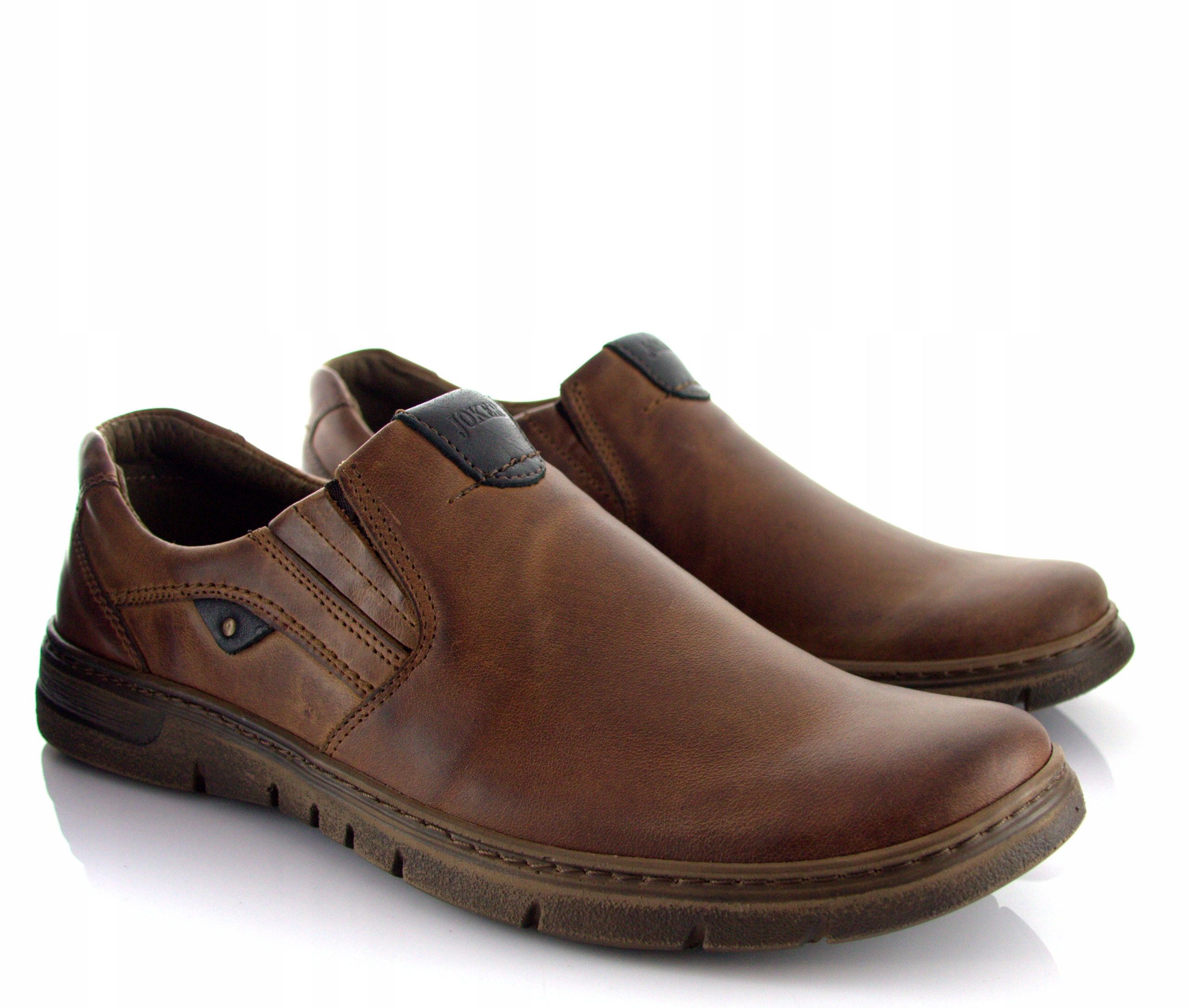 BUTY męskie SKÓRA naturalna POLSKI 507 br JOKER 48 Materiał wkładki skóra naturalna