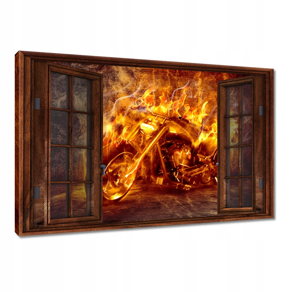 

Obrazy 120x80 Chopper w ogniu