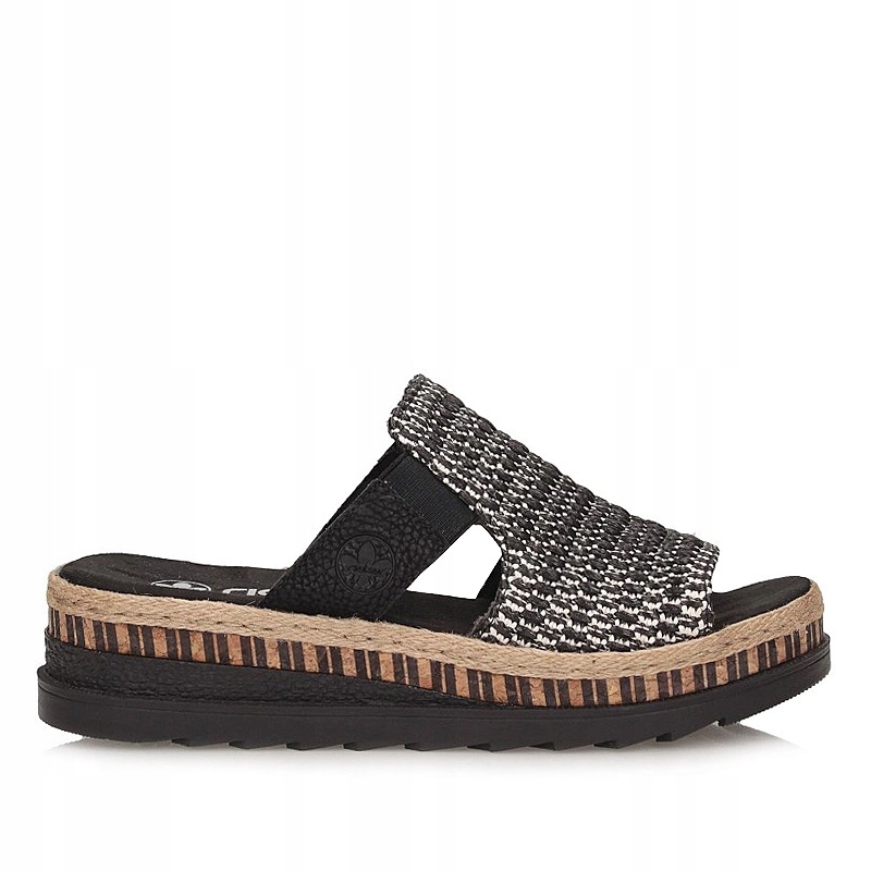 Ležérní černé nazouváky Rieker V7953-00