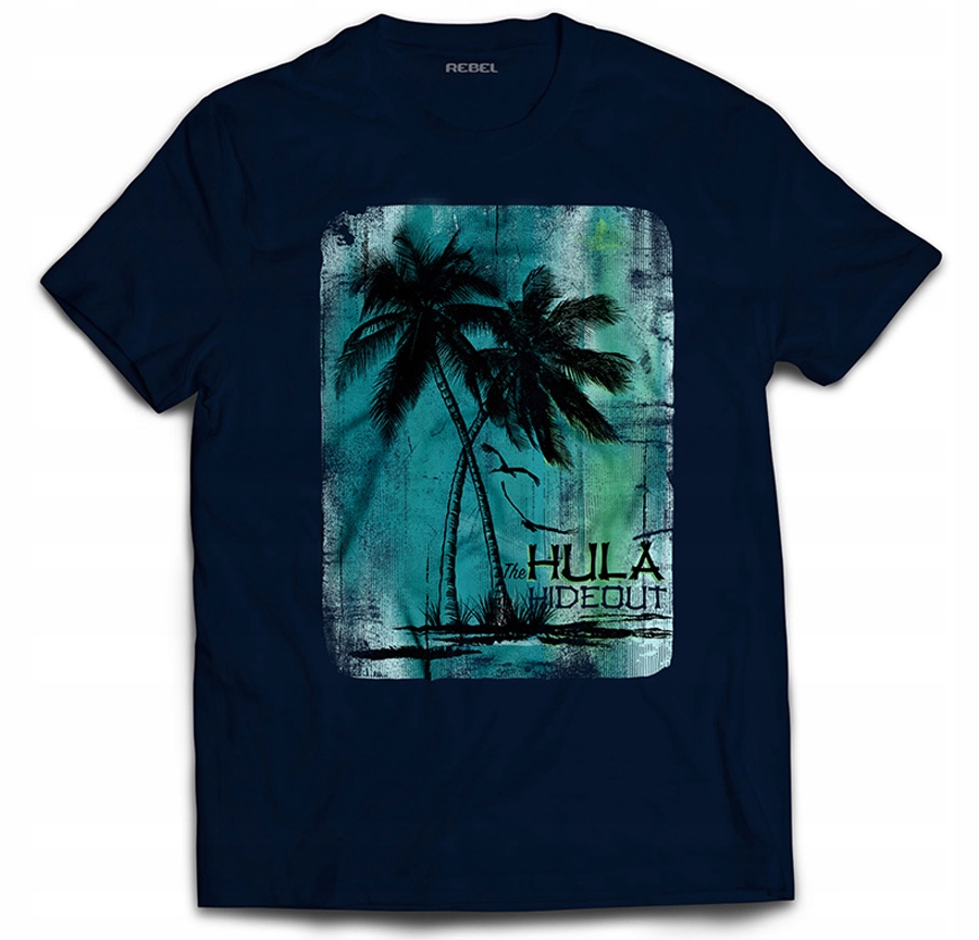 

Prezent Surfer Koszulka Surfing Grafika Palmy M