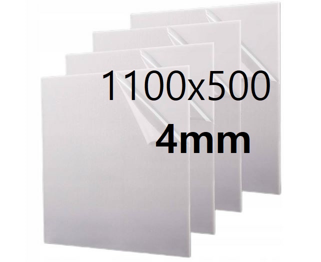 Plexi Plexa deska na míru mléčná opál 110 cm x 50 cm x 4 mm