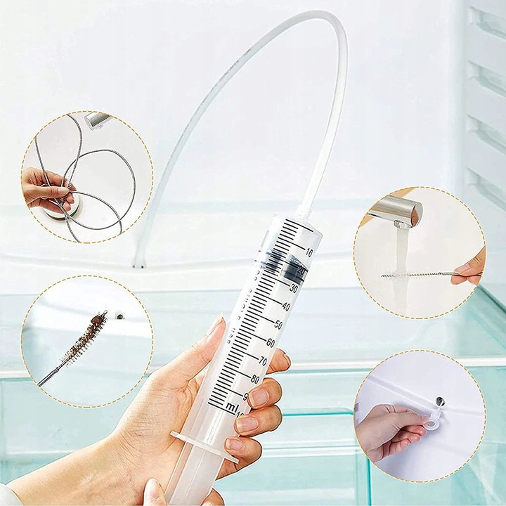 ZESTAW DO CZYSZCZENIA LODÓWKI STRZYKAWKA + GRATISY Kod producenta 005