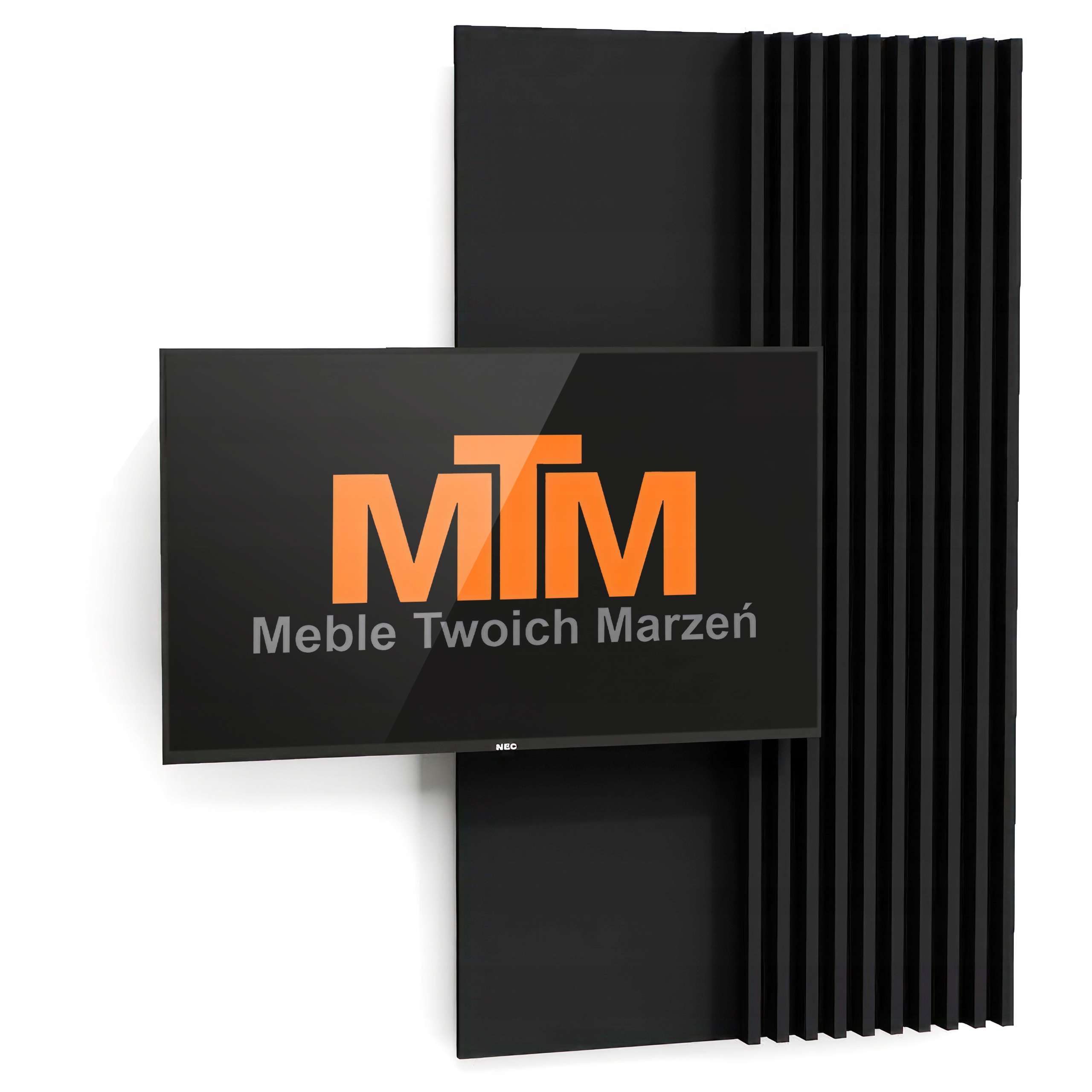 LAMELE NA PŁYCIE 80X138 ŚCIENNE ŚCIANA Z TV DĄB LANCELOT + DĄB LANCELOT Materiał inny