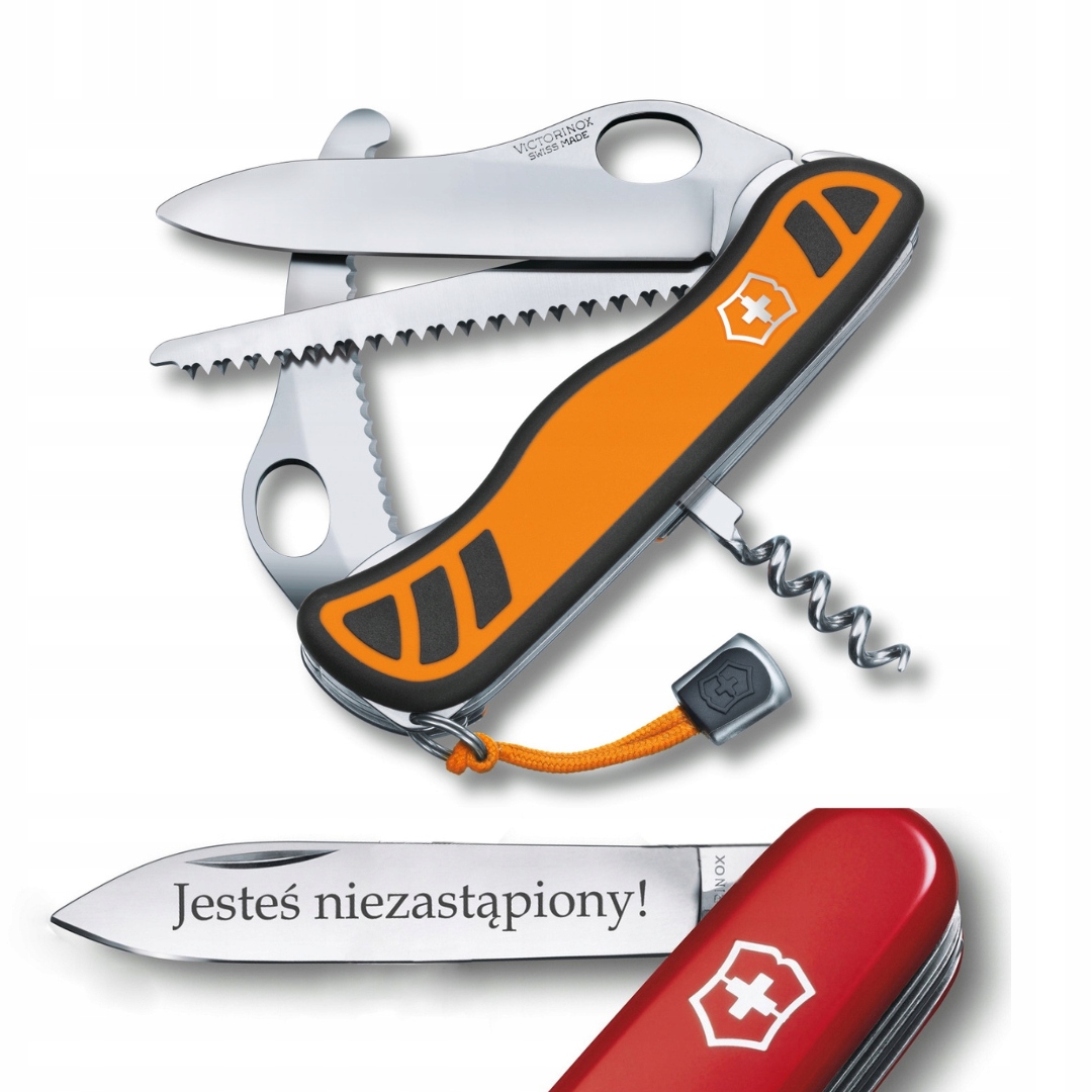 Victorinox 0.8341.MC9, scyzoryk Hunter Xtm Grip 111 mm grawer na ostrzu