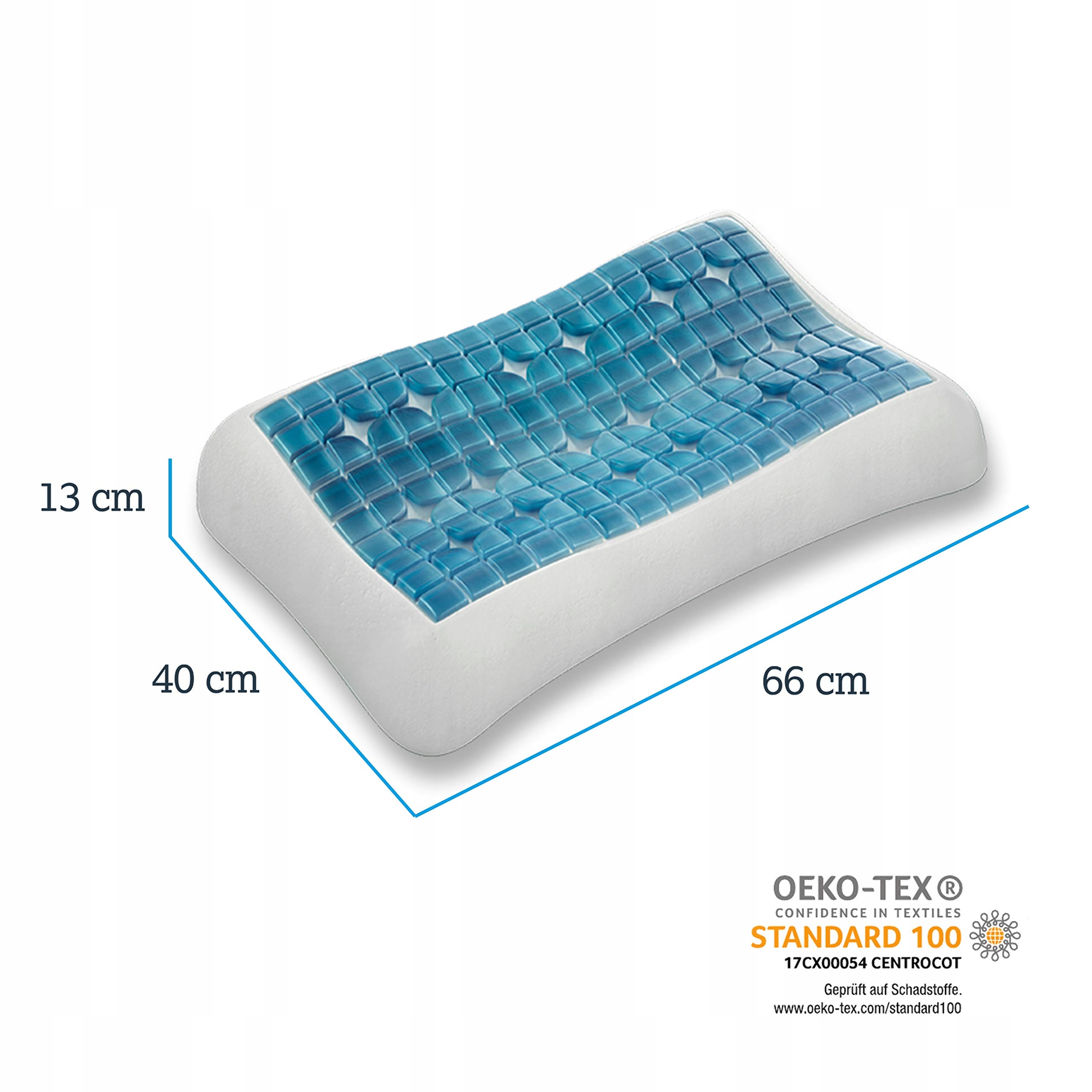 TECHNOGEL Anatomic Poduszka Ortopedyczna Wsparcie Szyi Dla Śpiących Na Boku — miniatura 4