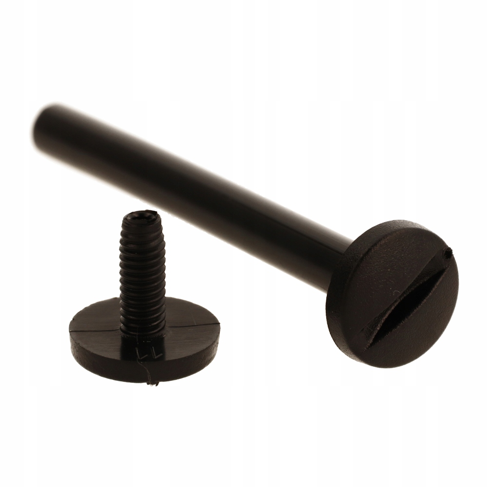 Šroub Plastové nýty 70mm Černé 100ks Introligátorské nýty