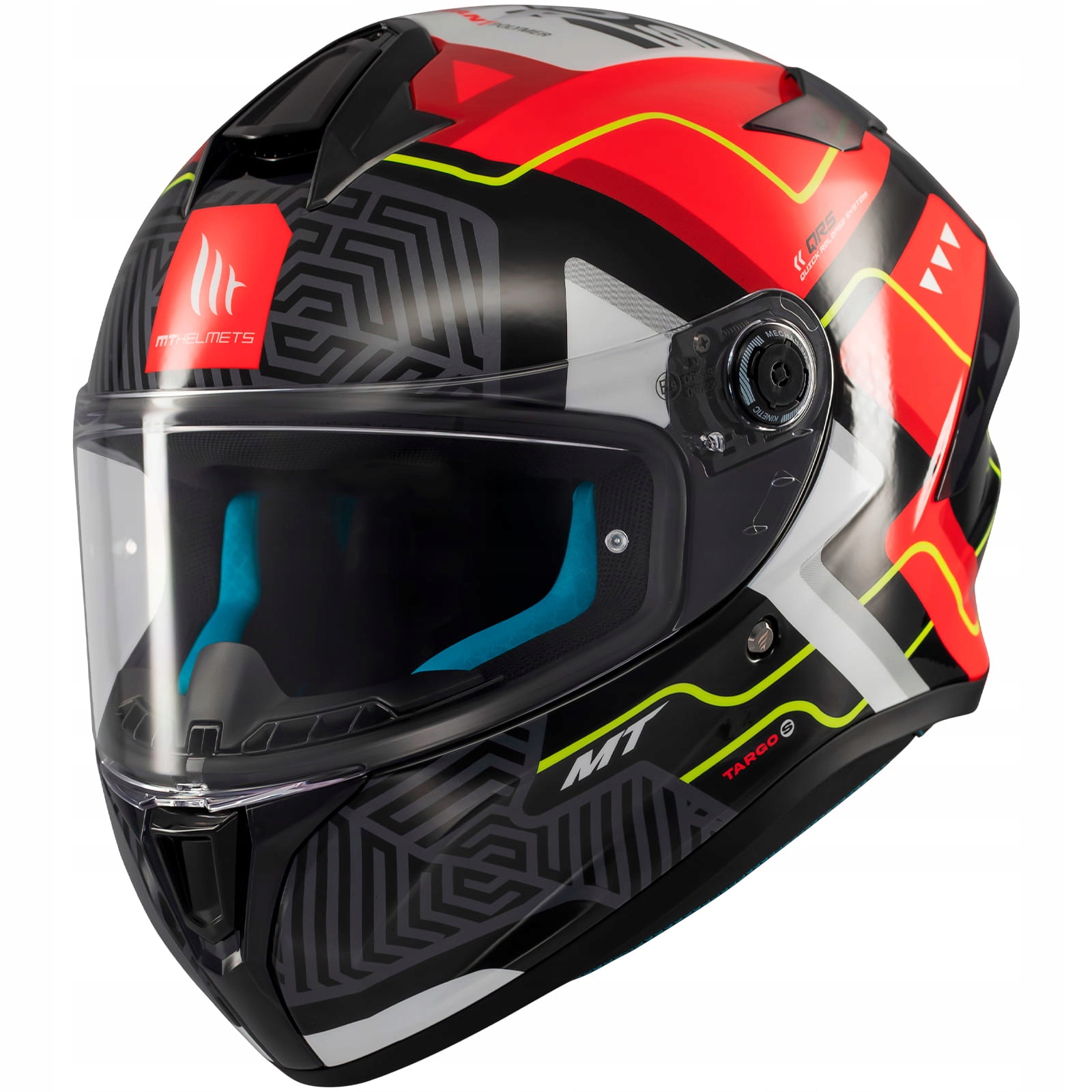 Mt Helmets Targo S C5 Brik Black Red Gloss Integrálna Motocyklová Prilba