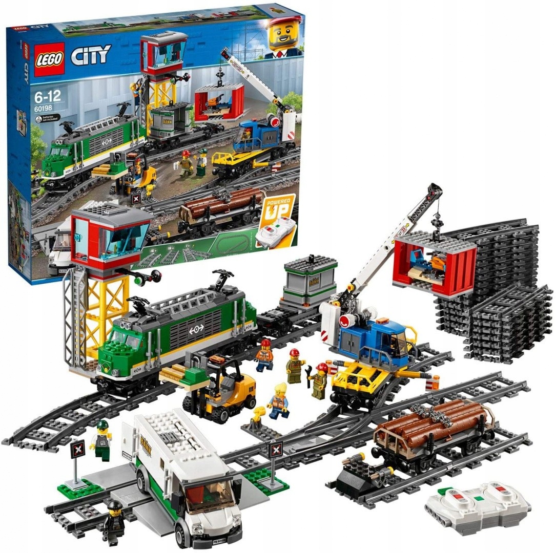 Lego City Nákladní vlak 60198 stavebnice koleje pilot