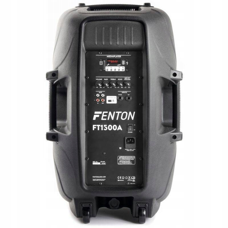 Kolumna AKTYWNA z LED 15'' USB Bluetooth MP3 Moc znamionowa RMS 125 W