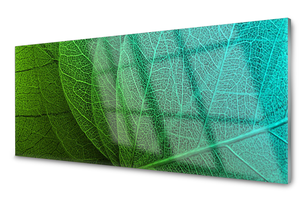 

Panel szklany do kuchni Abstrakcja Liście 125x50