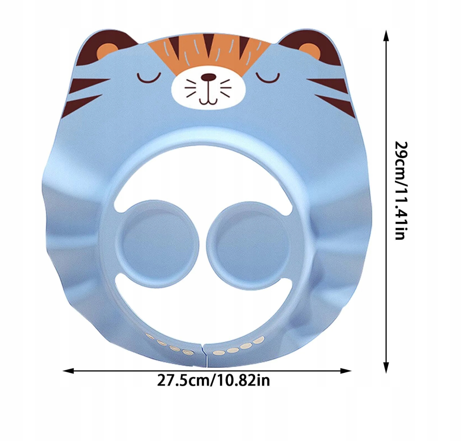 Daszek / Rondo Kąpielowe do Mycia Głowy Dzieci - Niebieski Kotek Kod producenta 00106