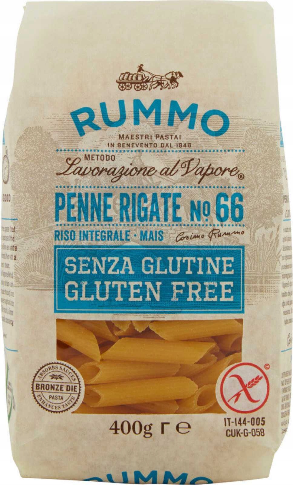 4x italský těstoviny Rummo Rigate Senza Glutine 400 GRnr28