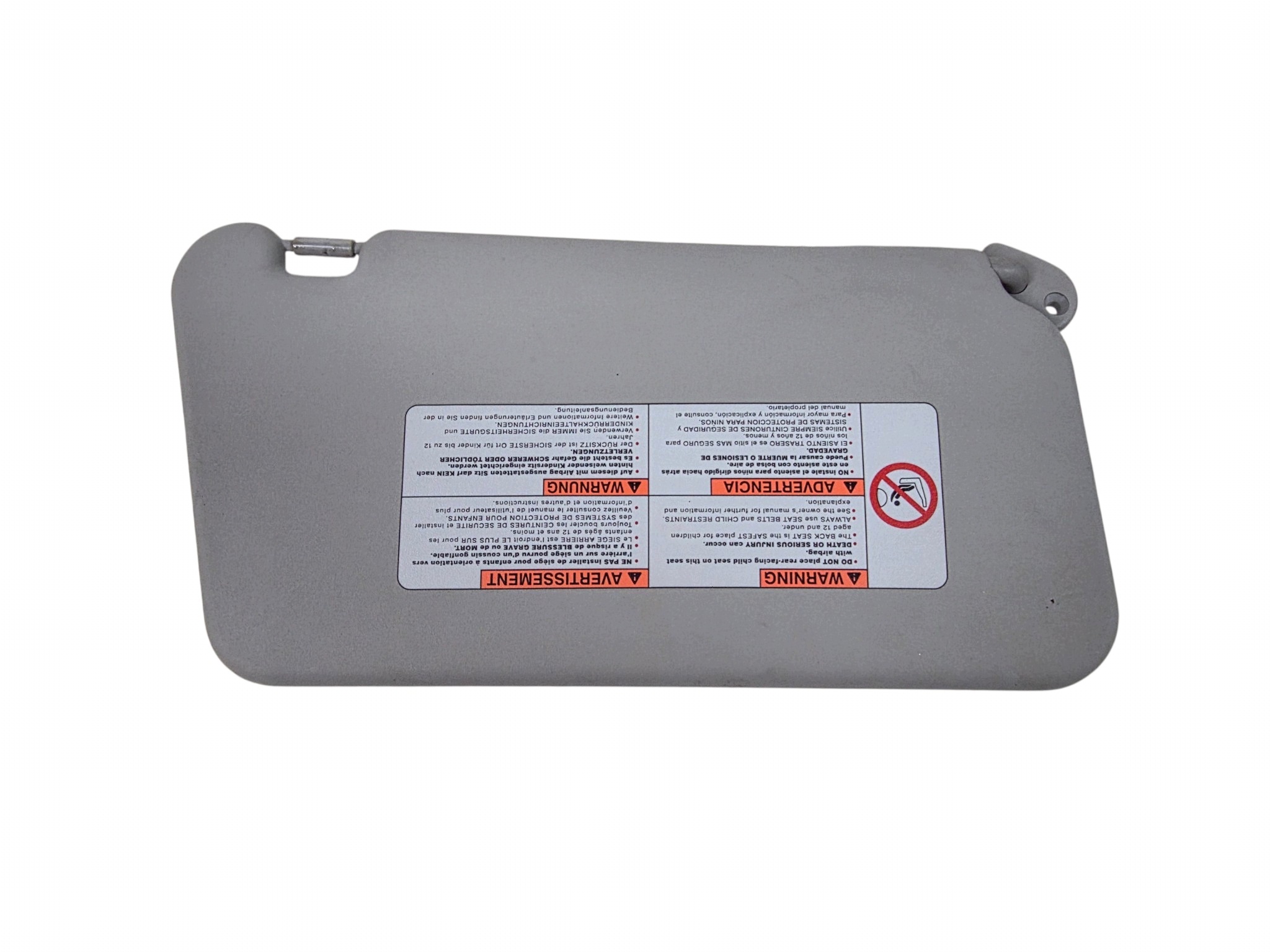 SUZUKI SWIFT MK6 2005 visor cover sun visor left left