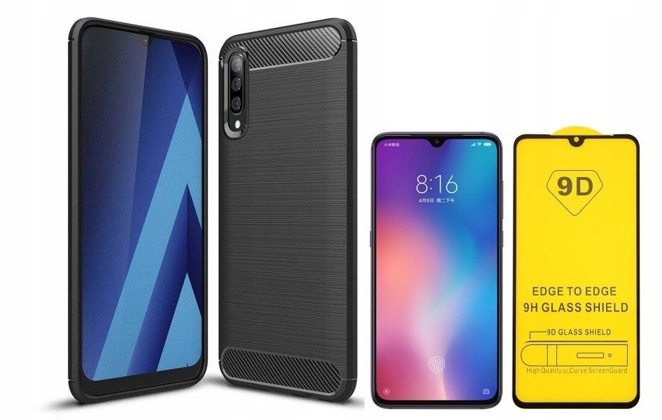 

Etui Premium Carbon do Huawei Y8P + Szkło 9D