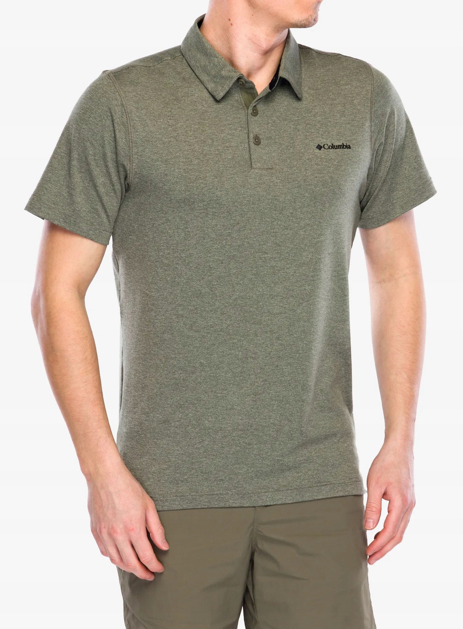 Polokošile Columbia Tech Trail Polo stone green heather S