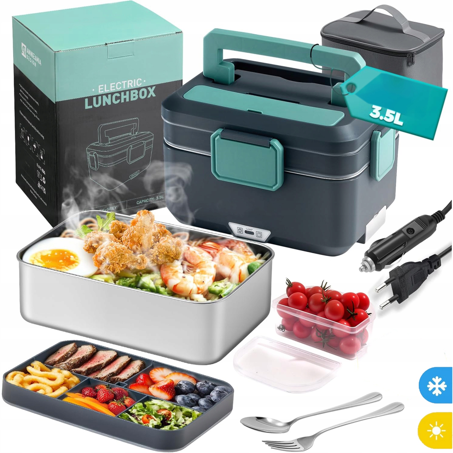 Elektrický Obědový Box Ohřívač Oběda Do Domu Kanceláře Auta 3.5L