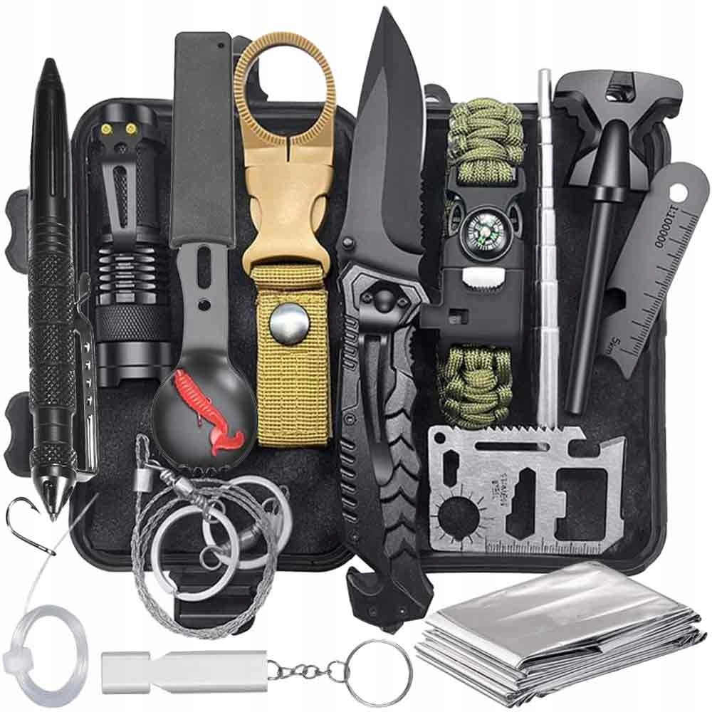 Zestaw Survivalowy Wojskowy Survival Niezbędnik do Przeżycia 32w1 Multitool
