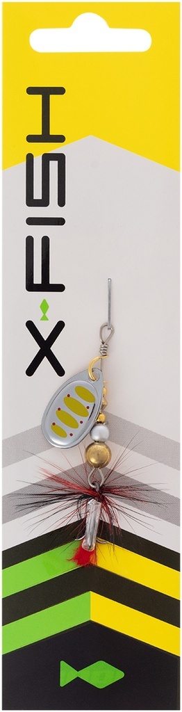 X-Fish obrotówka Sirius nr3 6.5g Silver Grd