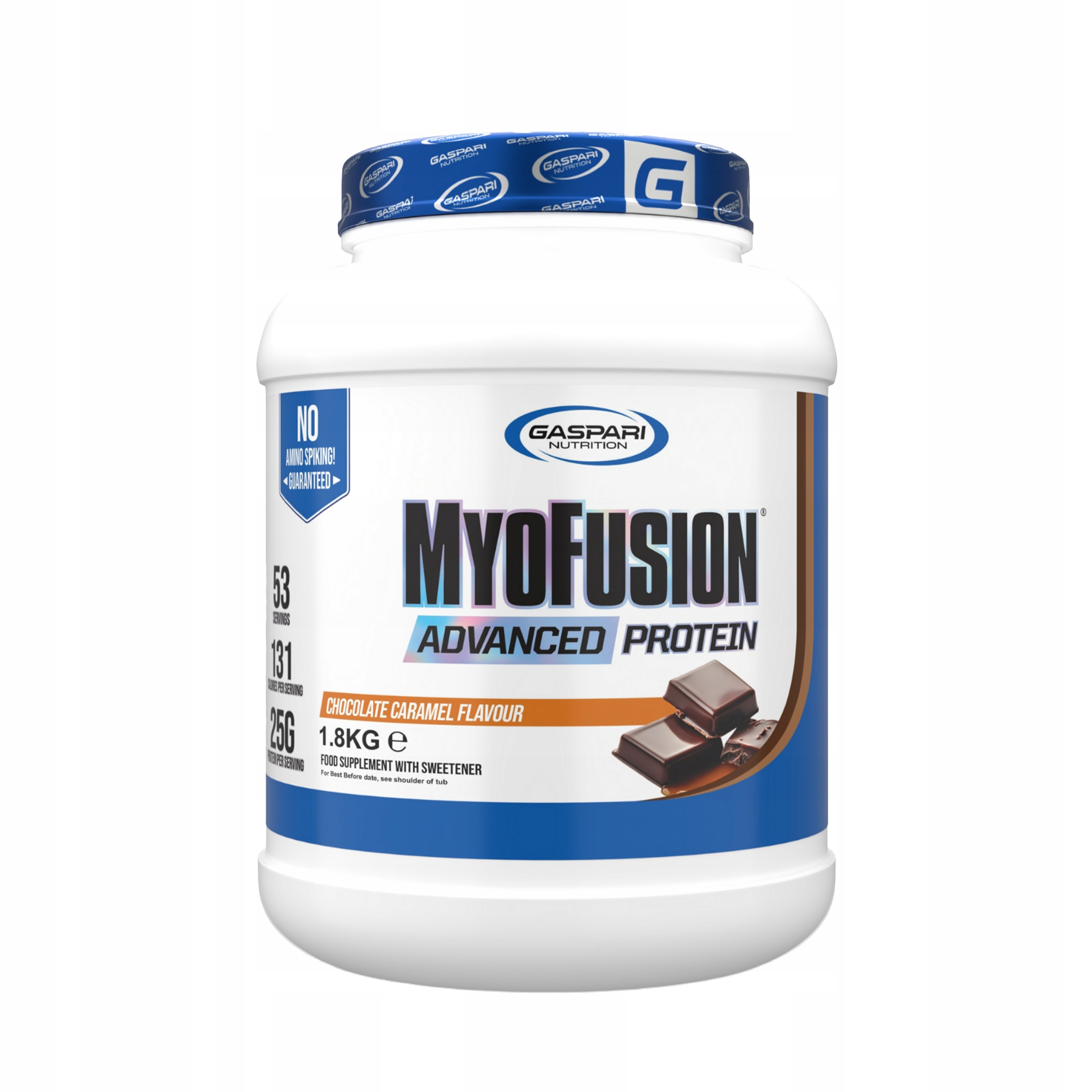 Gaspari Nutrition MyoFusion 1800 g Wpc protein Wpi Izolát Doplněk Stravy Karamel