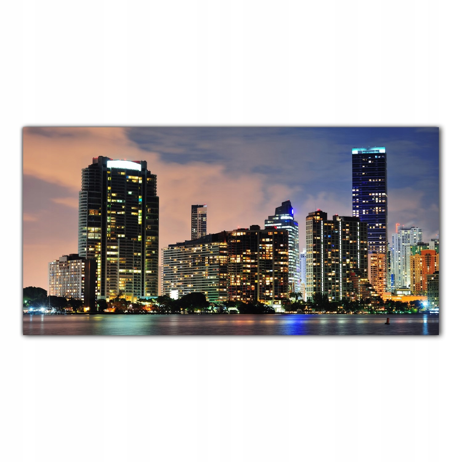 

Hartowany Obraz Szklany Miami Architektura 100x50
