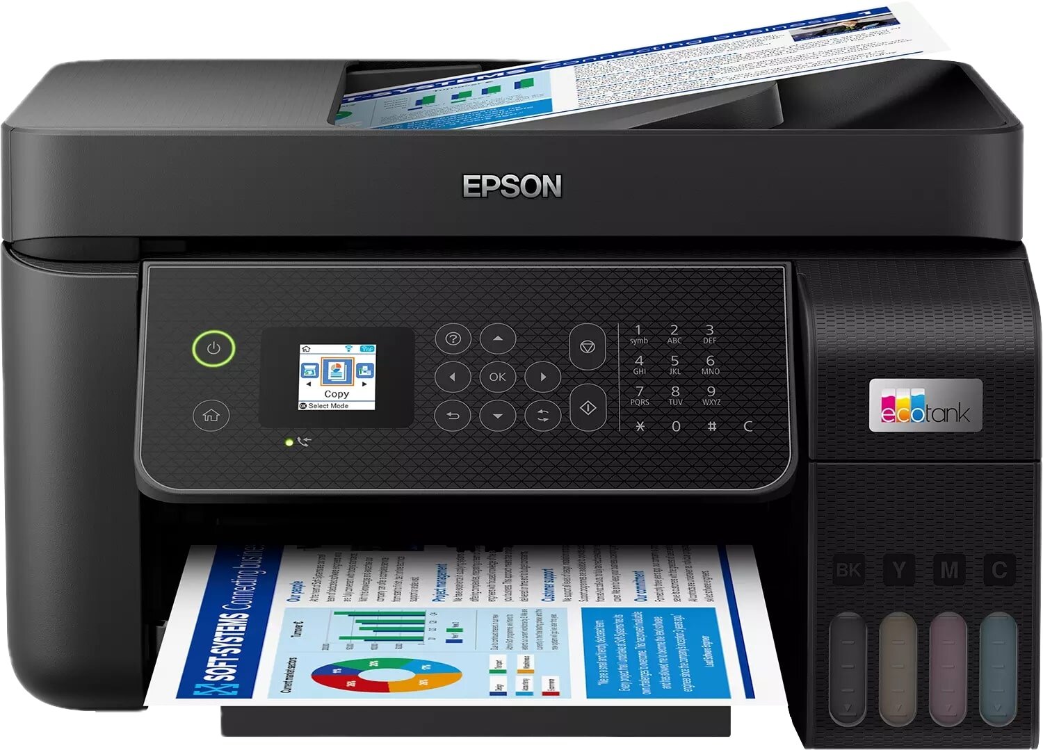 Inkoustová multifunkční tiskárna barevná Epson EcoTank L5310 WiFi Černá