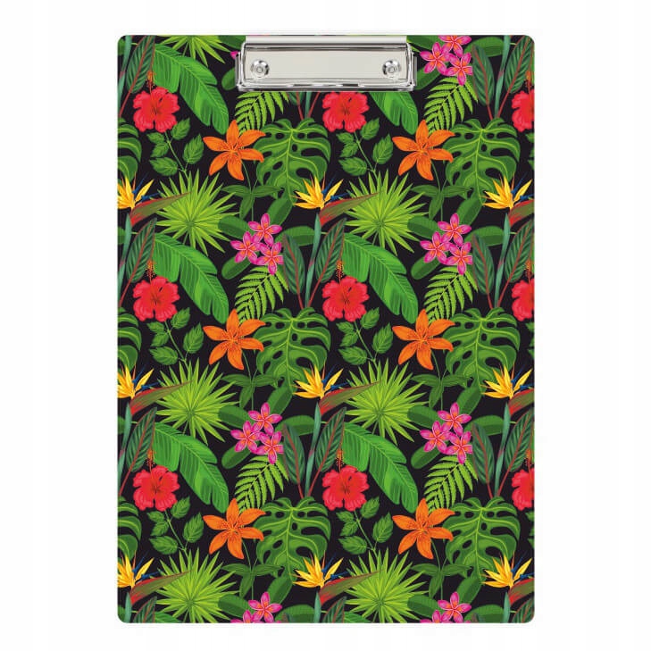 

Deska z klipem podkładka Pvc do papieru A4 flowers