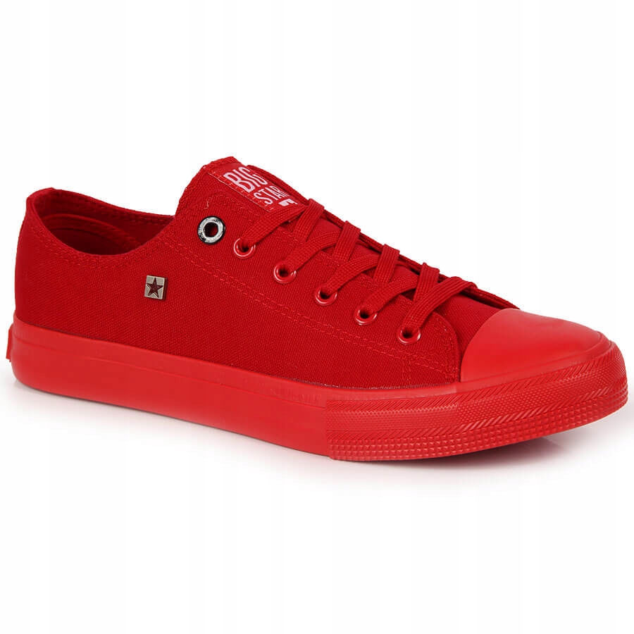 

męskie Trampki całe czerwone Big Star AA174007 42