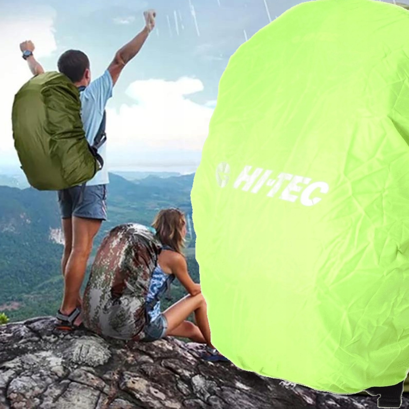 Plecak turystyczny trekkingowy szkolny pojemny pokrowiec wodoszczelny Wysokość 45 cm