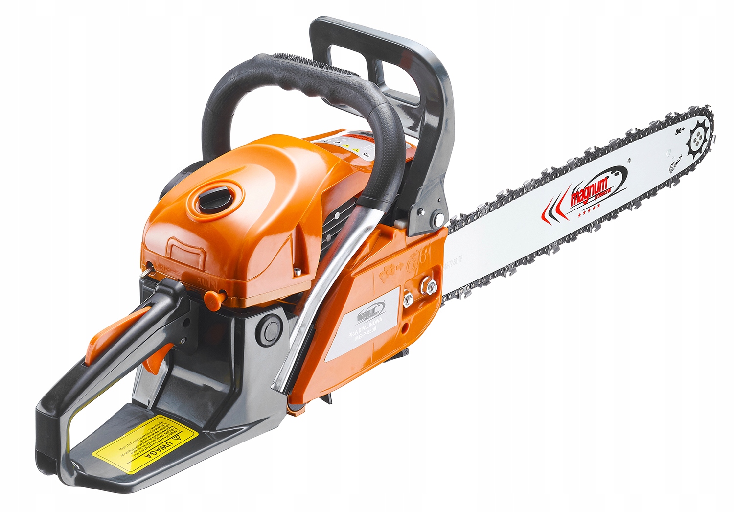 PIŁA SPALINOWA PILARKA ŁAŃCUCHOWA do DRZEWA 5.2KM 2x PROWADNICA ŁAŃCUCH Seria Magnum