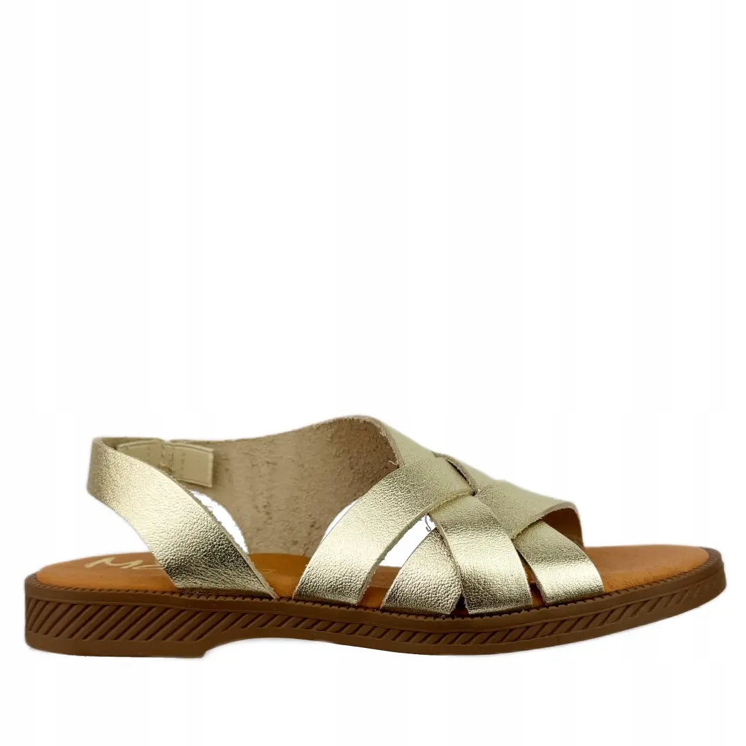Dámské sandály Marila west grain champane 39, zlaté