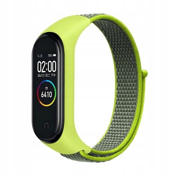 Beline pasek Mi Band 7/6/5/4/3 NylonLoopżółty/yellow