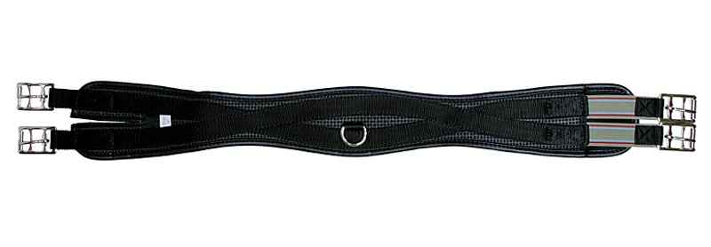 Popręg profilowany Api czarny 110 cm.