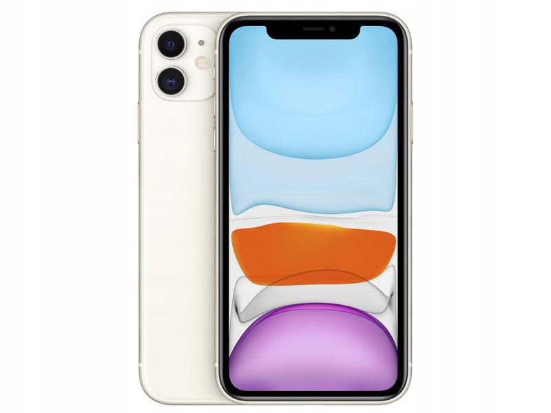 

Biały Smartfon Apple iPhone 11 64GB
