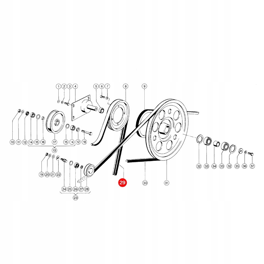 Pasek klinowy Claas 0323472 Gates Marka maszyny Inna