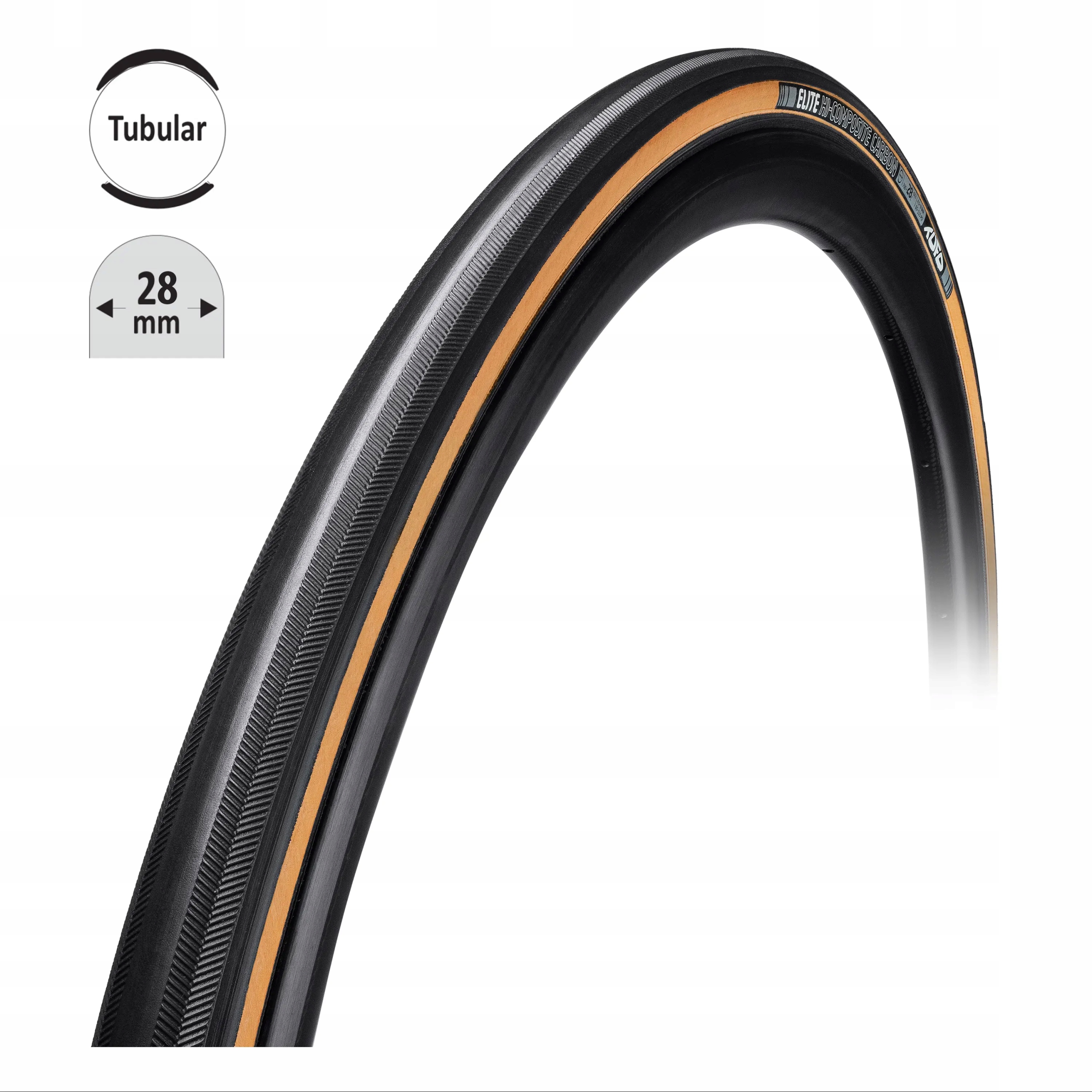 Tufo Galuska Tufo Elite Hicc Carbon 28 črn-béž 28"/28mm