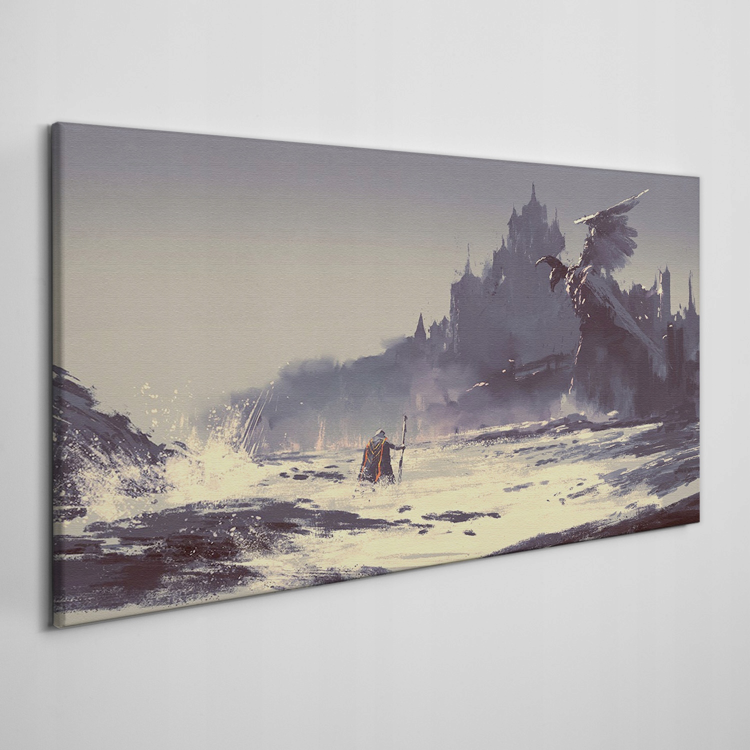 

Obraz na płótnie Fantasy rycerz zamek 120x60 cm