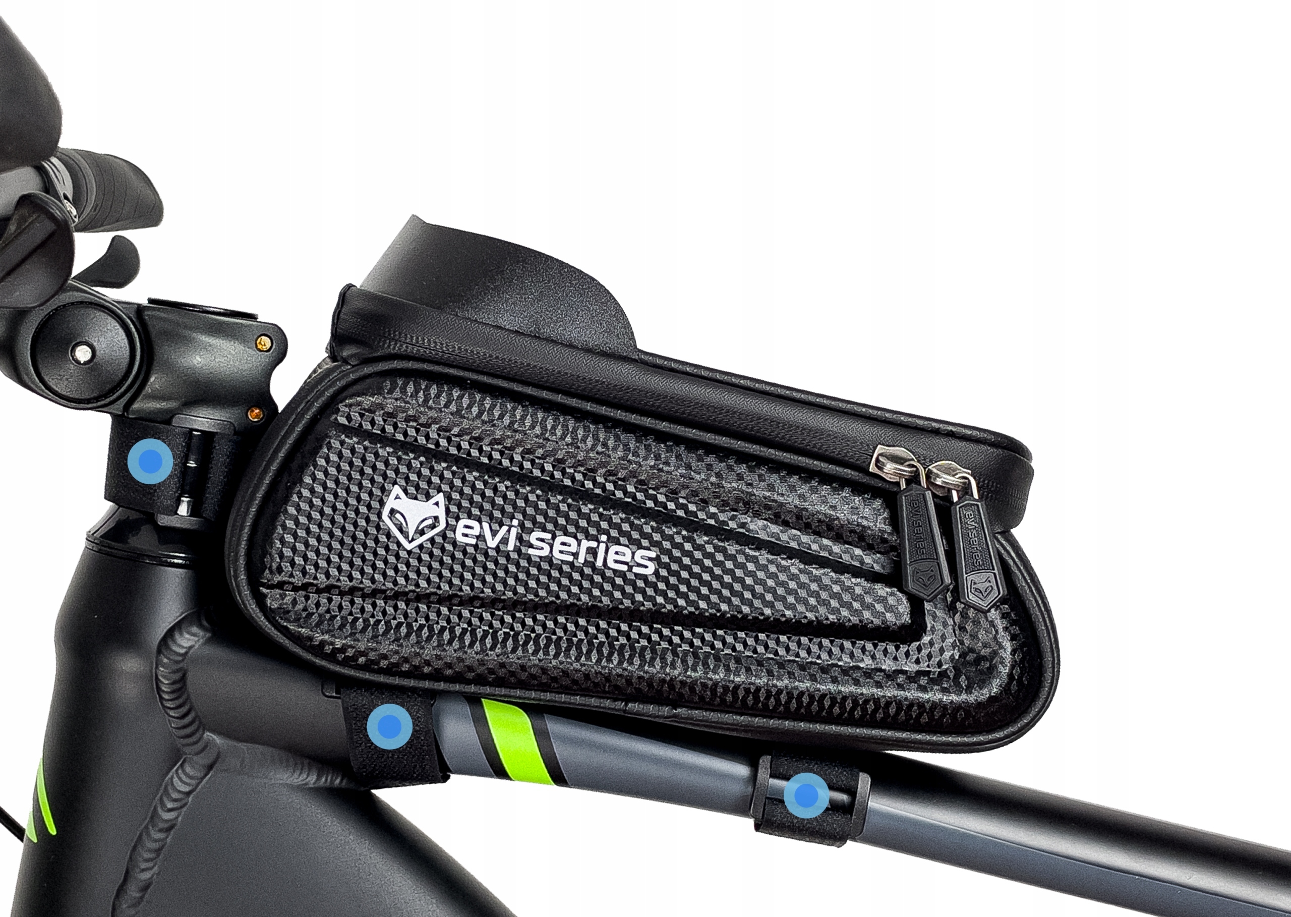 TORBA ROWEROWA UCHWYT NA TELEFON SAKWA WODOODPORNA Model EVI SERIES - L