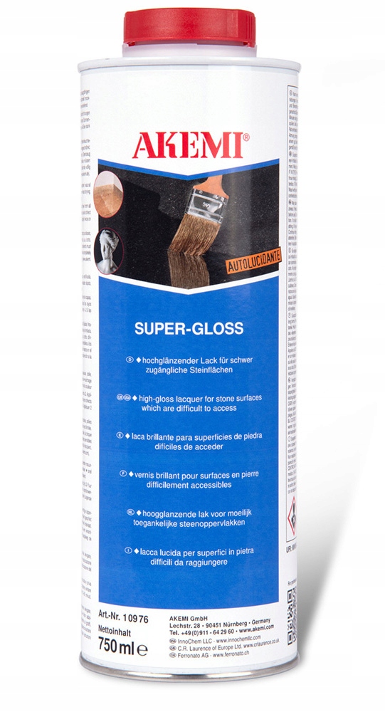 Akemi Gloss Krystalizator Lakier Do Kamienia Efekt Połysku Marmur